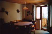 Living-room with balcony